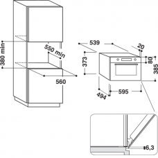Cuptor cu microunde incorporabil Whirlpool AMW 730/SD